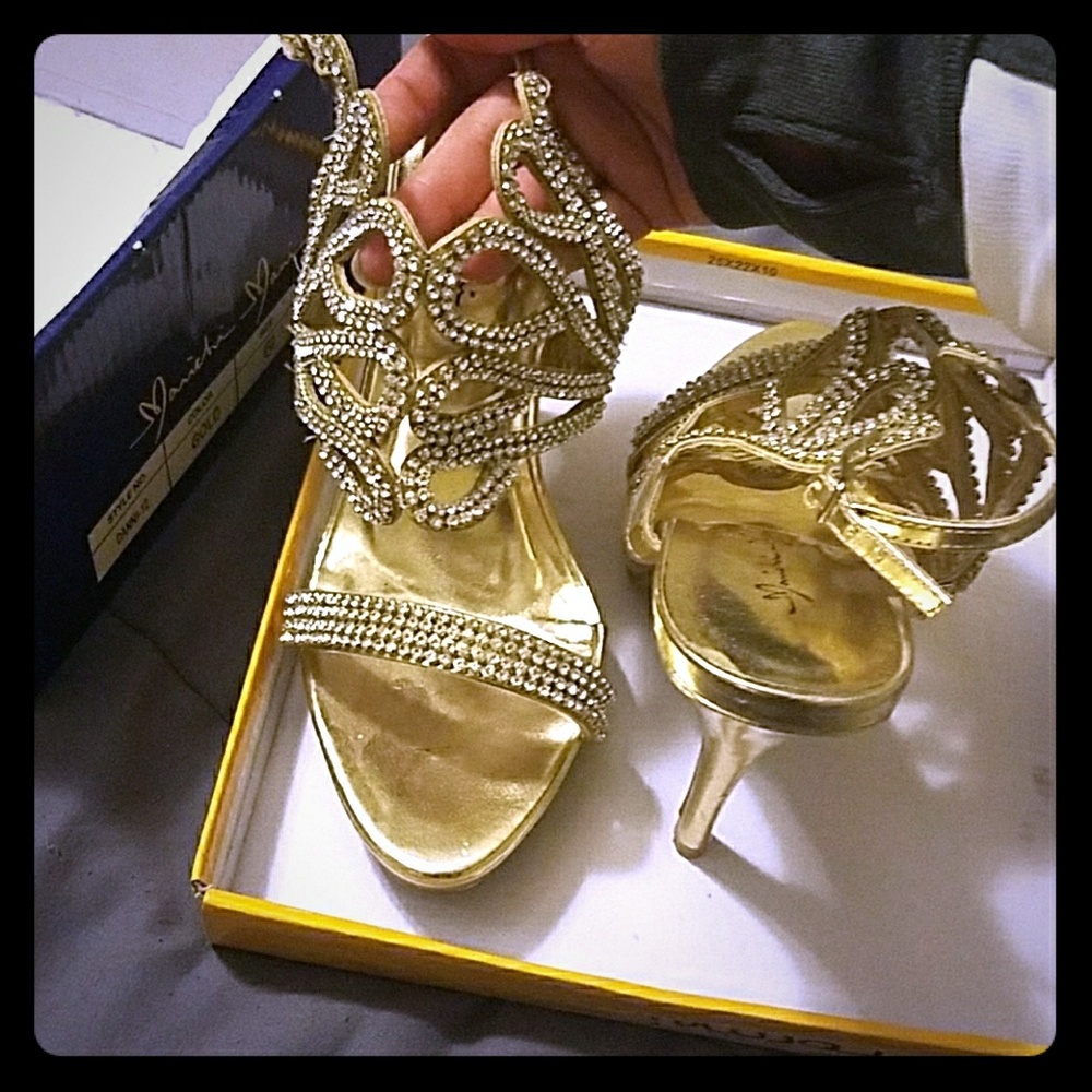 Gold 4.5" heels